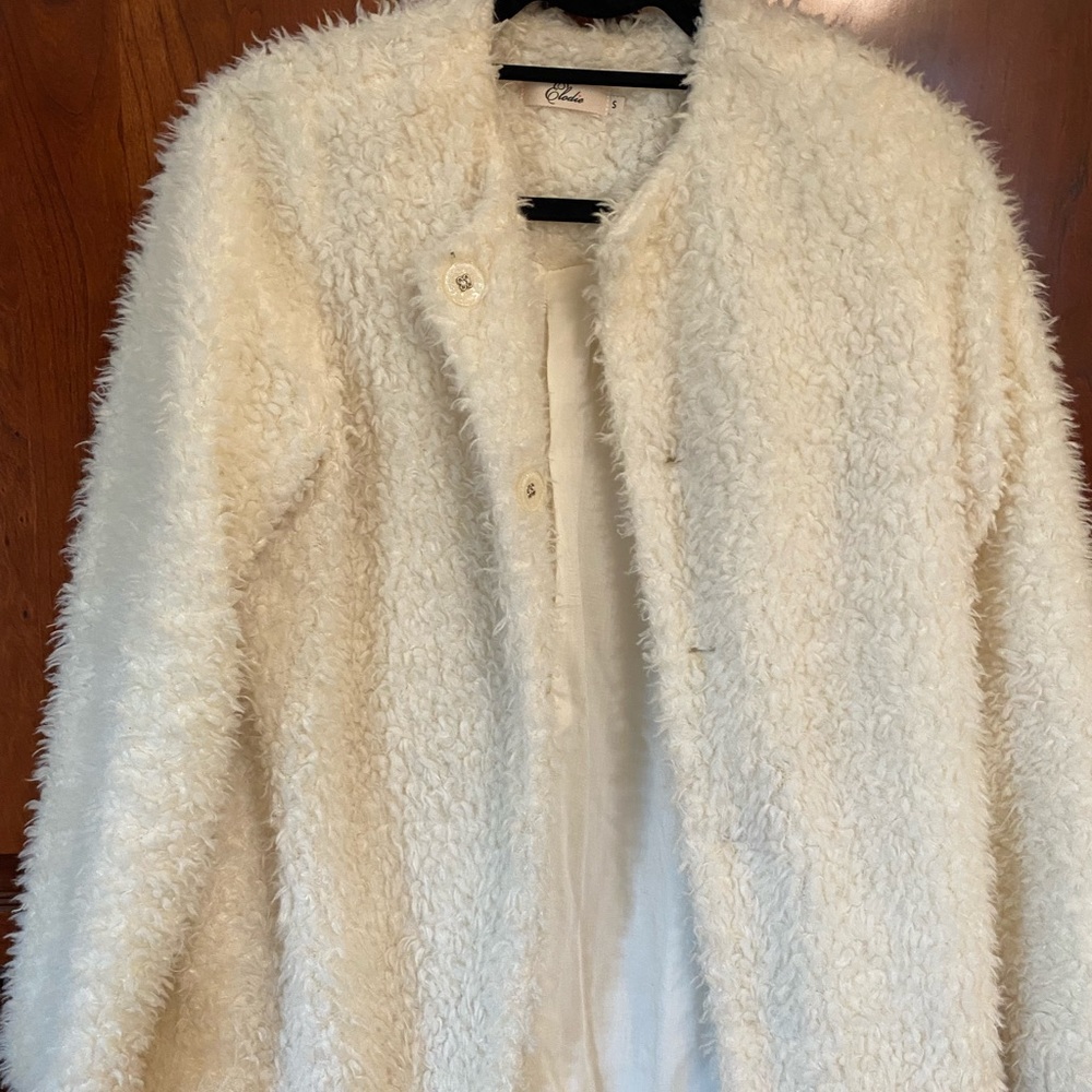 Faux shearling coat